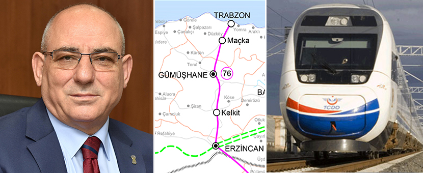 Başkan Kara: Bölge ekonomisi için Erzincan-Gümüşhane-Trabzon hattı faaliyete geçmelidir