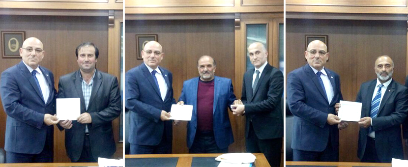 Plaka mühür ve beratları törenle Şoförler Odalarına teslim edildi