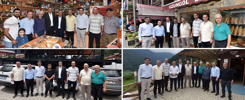 Esnaf Odası başkanları Uzungöl’de incelemelerde bulundu, talepleri dinledi