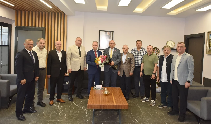 TESOB Heyetinden Topsakal'a hayırlı olsun ziyareti