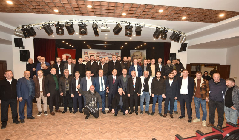 Akçaabat Şoförler Odası’nda Ali Şentürk yeniden başkan seçildi