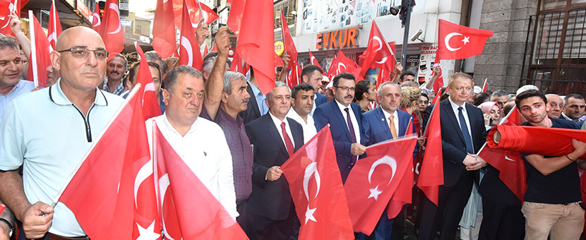 15 Temmuz Milli Birlik Yürüyüşü yapıldı