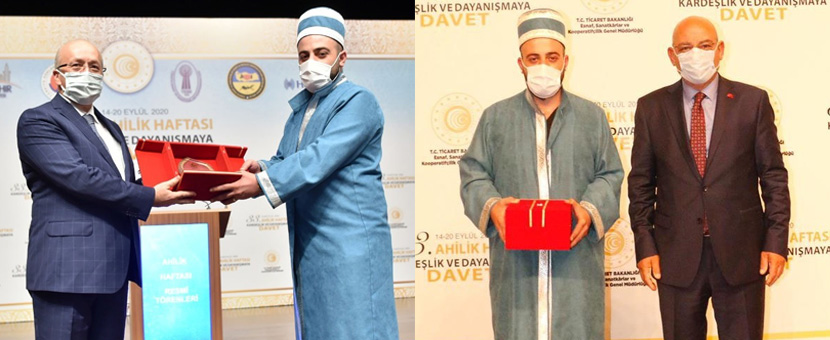 Türkiye'de Yılın Kalfası Barış Kahvecioğlu ödülünü Kırşehir'de aldı
