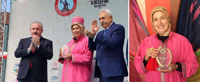 Türkiye'de Yılın Kalfası Ayşe Saka ödülünü TBMM Başkanının elinden aldı