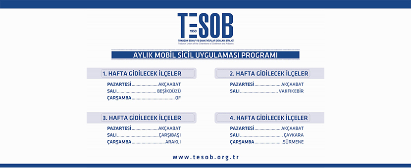 TESOB'un Mobil Sicil Uygulamasından 5 bin esnaf yararlandı