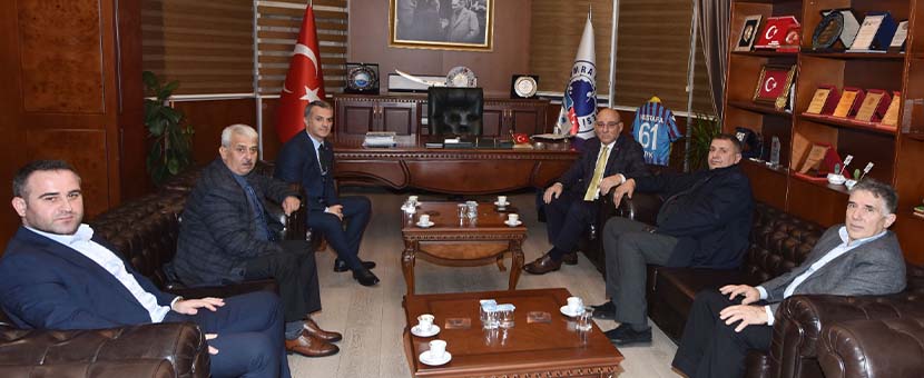 Başkan Kara, Yomra Belediye Başkanı Mustafa Bıyık'ı ziyaret etti