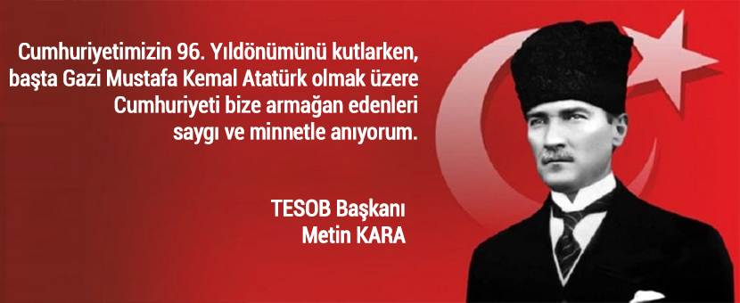 TESOB Başkanı Kara'dan 29 Ekim Cumhuriyet Bayramı Mesajı