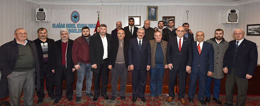 TESOB Başkanı Kara ve oda başkanları Başkan Enez'i kutladı
